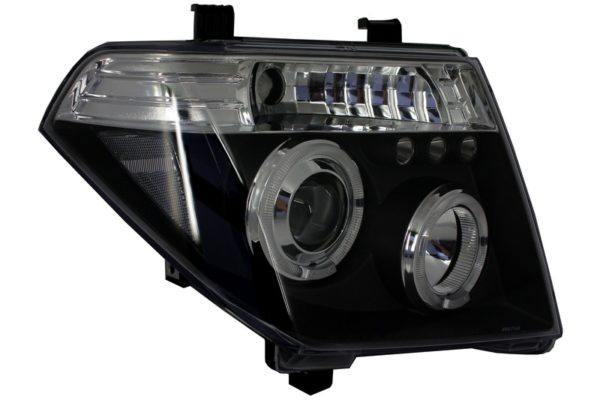 Faruri Nissan Navara D40 (2004-2009) Pathfinder 05-08 Angel Eyes Negre - imagine 6